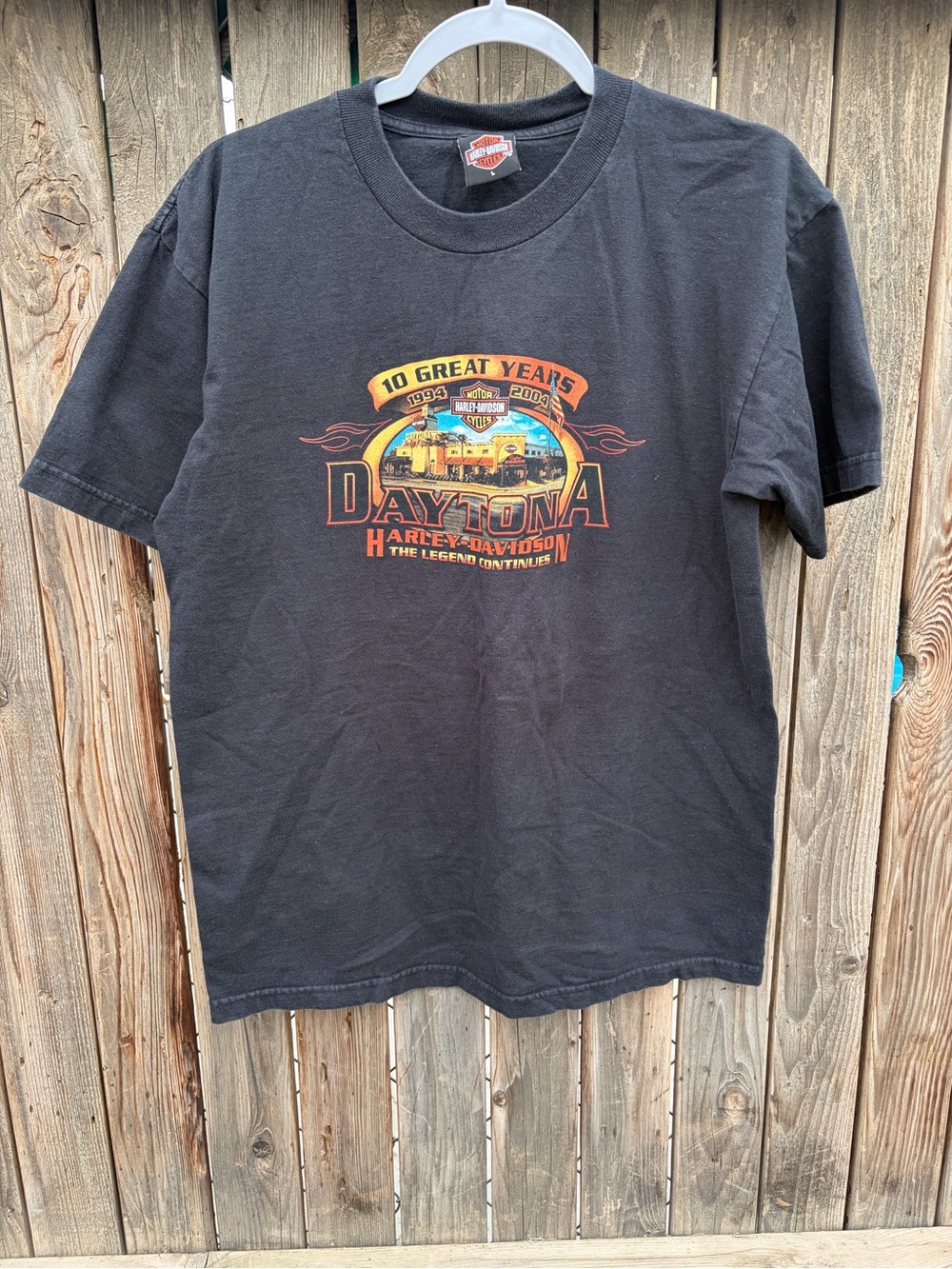 Harley-Davidson Black Daytona Graphic Short Sleeve Tee men’s Size L - Picture 3 of 14